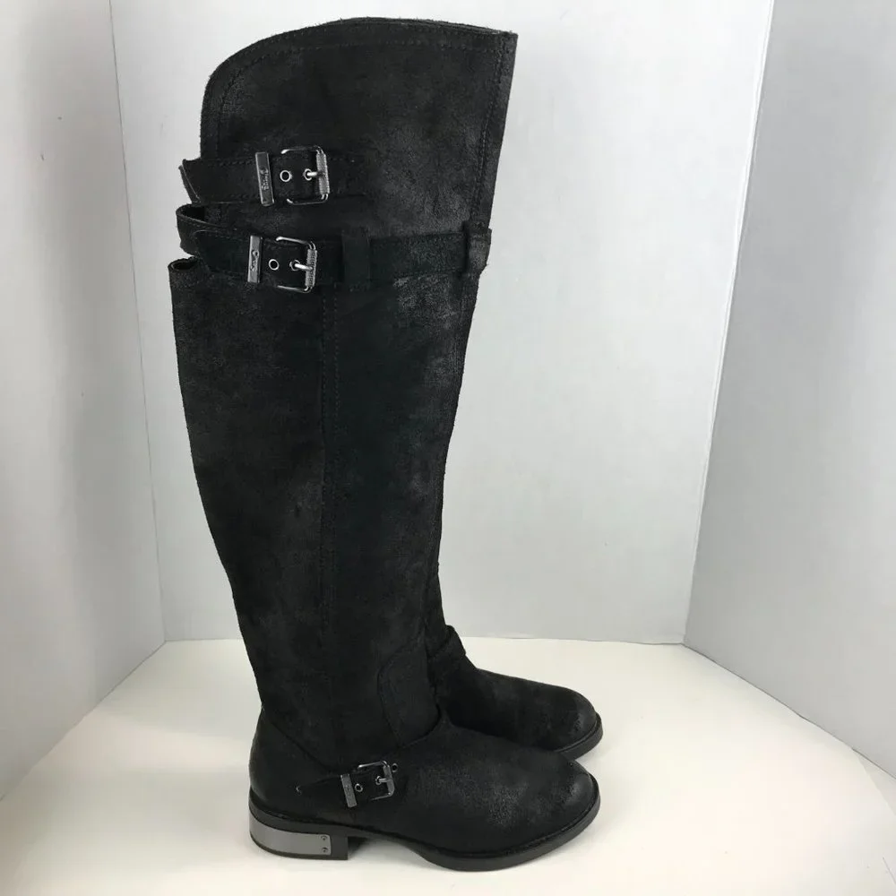 Sam Edelman Black Suede over the knee Boots US 6.5 EU 37